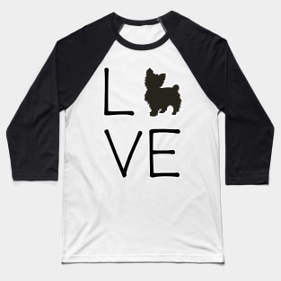 Yorkie Love Baseball T-Shirt